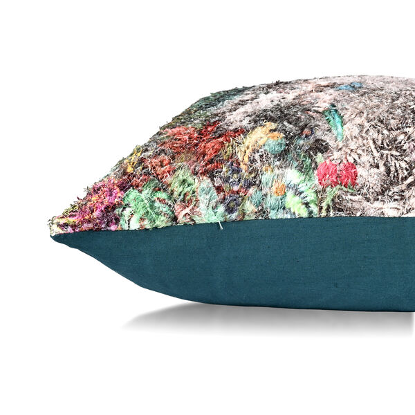 poly cortton woven digital Animal printed rubbed cushion cover Size-45x45 cms Color- Multi  image number 5