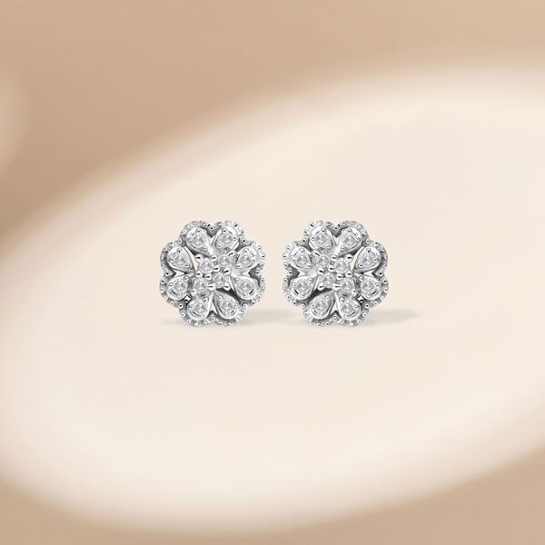 Weiße Diamant-Ohrringe - 0,25 ct. image number 2