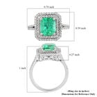 RHAPSODY AAAA kolumbianischer Smaragd und weißer Diamant-Ring, VS E-F, 950 Platin  ca. 2,90 ct image number 5