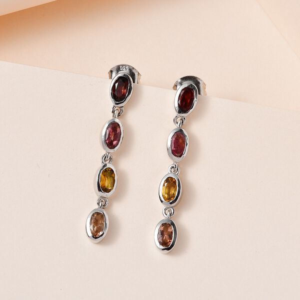 Natürliche Mehrfach-Turmalin-Ohrringe - 2,44 ct. image number 2