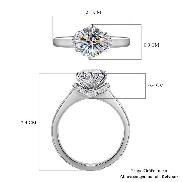 Moissanit Ring - 1,34 ct. image number 9