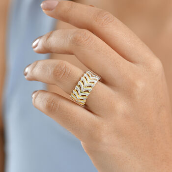 EVER TRUE Wei&szlig;er Diamant Ring Nickelfreies Messing (Gr&ouml;&szlig;e 19.00)