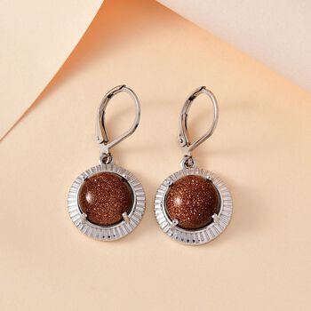 Gold Sandstein Ohrringe - 7,62 ct.