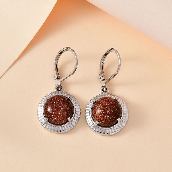 Gold Sandstein Ohrringe - 7,62 ct. image number 2