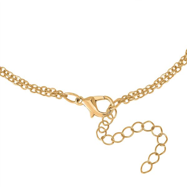 Kunststoff Perle Schmuck Zubehör ca. 23 cm Eisen Std Gelb image number 4