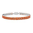 D'Joy AAA Blaze Feueropal Armband ca. 19 cm 925 Silber rhodiniert ca. 6,70 ct.