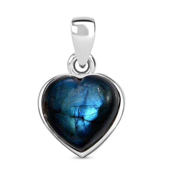 AAA Labradorit Anh&auml;nger 925 Silber rhodiniert ca. 7.07 ct