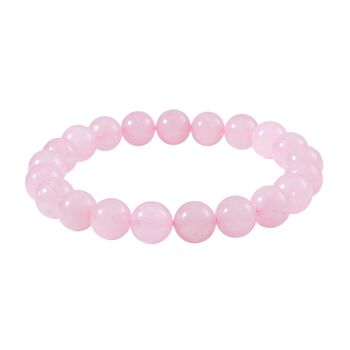 Rosenquarz Armband, (9-11mm), 18 cm, ca. 170.00 ct