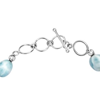 D&rsquo;joy AA Larimar und Labor Polki Diamant Armband, 19cm - 75.00 ct.