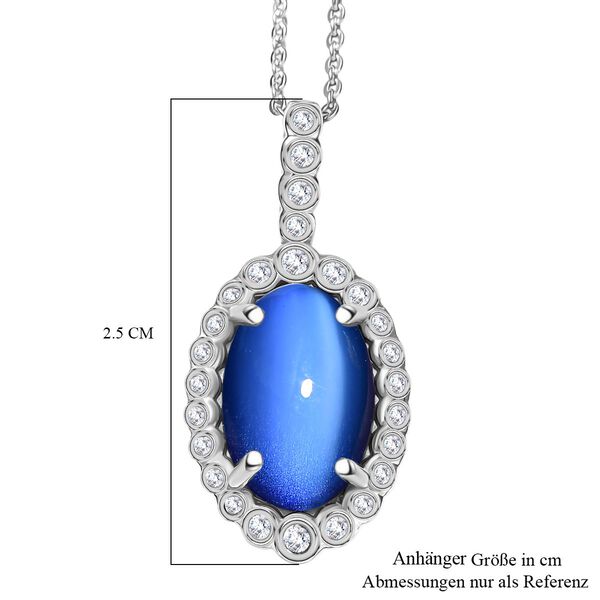 D'Joy Aurora Mondstein und Zirkon Anhänger mit 50cm Kette - 4,54 ct. image number 7
