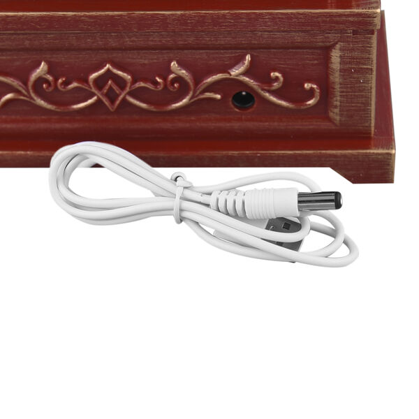 Weihnachts-Laterne mit Schnee und LED, Gr&ouml;&szlig;e 16,7x9x28,6 cm, Rot, Weihnachtsmann&nbsp; image number 5