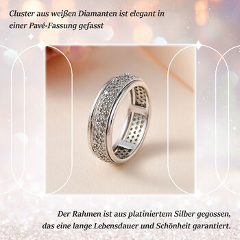 Luxus Diamant Anti-Stress Spinning Ring - 1 ct.