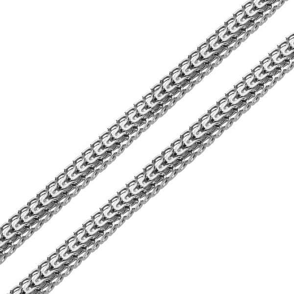 Spiga-Halskette, silberfarben, ca. 45 cm, reiner Edelstahl ca. 22,48g image number 2