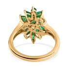 Kagem sambischer Smaragd floraler Ring - 1,24 ct. image number 5