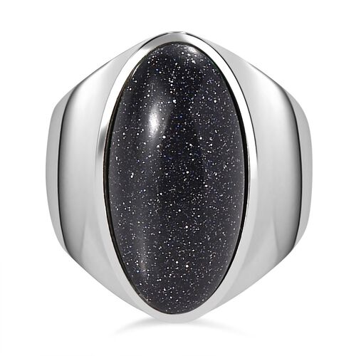 Blauer Sandstein-Ring - 9,66 ct. image number 0