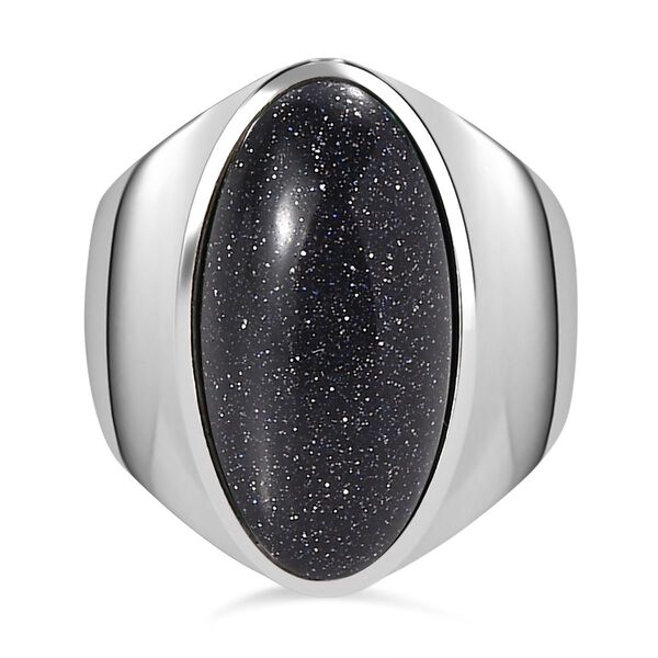 Blauer Sandstein-Ring - 9,66 ct.