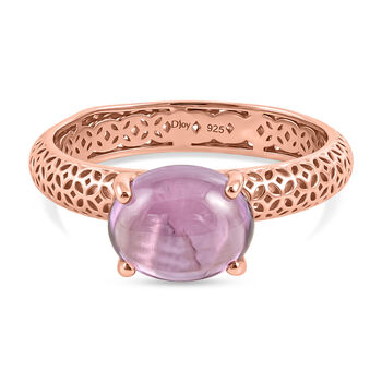 D'Joy AAA Rose De France Amethyst Ring 925 Silber 750 Ros&eacute;vergoldet (Gr&ouml;&szlig;e 20.00) ca. 2,14 ct