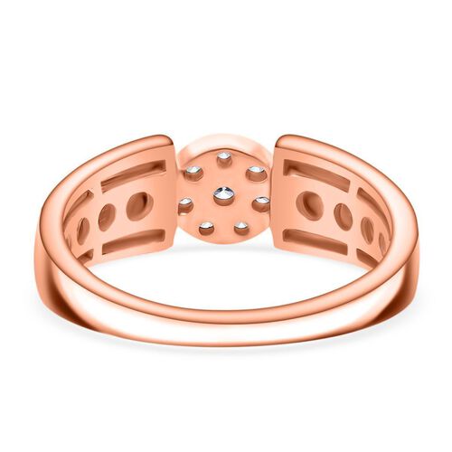 LUXURIANT DIAMOND - Lab Grown Diamant SI-GH Ring 925 Silber Roségold Vermeil (Größe 18.00) ca. 0.25 ct image number 4