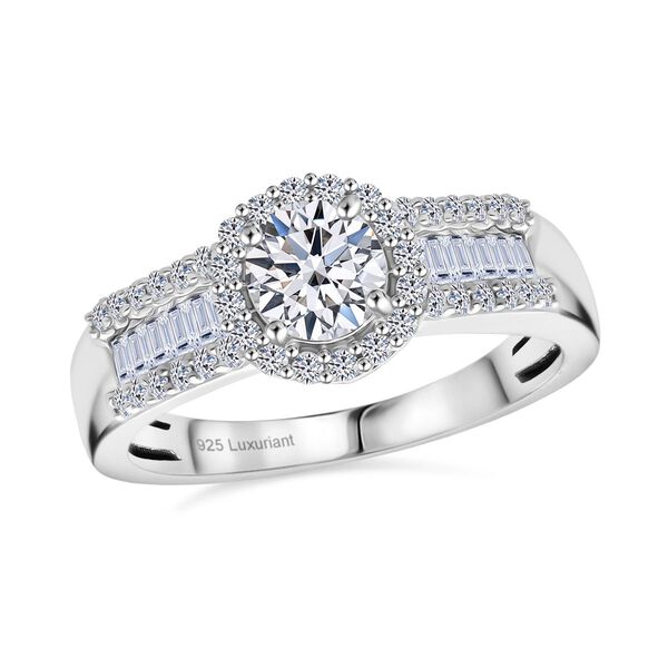 LUXURIANT DIAMOND - Lab Grown Diamant VS-EF IGI zertifiziert Ring 925 Silber rhodiniert (Gr&ouml;&szlig;e 21.00) ca. 1.00 ct image number 3