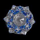 The 5th Season - Kristall Lotusblüte LED-Licht mit drehbarem Sockel, 9,5x10,5 cm, blau image number 2