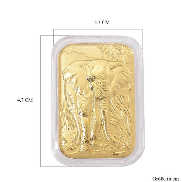 Elefant-Barren in 999er Gold image number 5