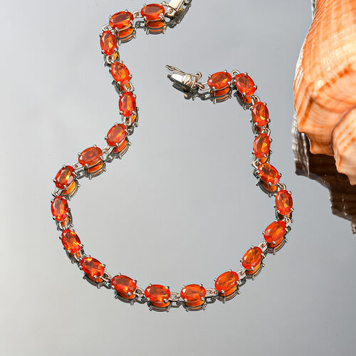 AAAA Blaze Feuer Opal Armband ca. 19 cm 375 Gold ca. 6,53 ct. image number 1