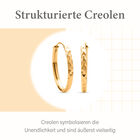 Classic Creolen in vergoldetem Silber image number 5