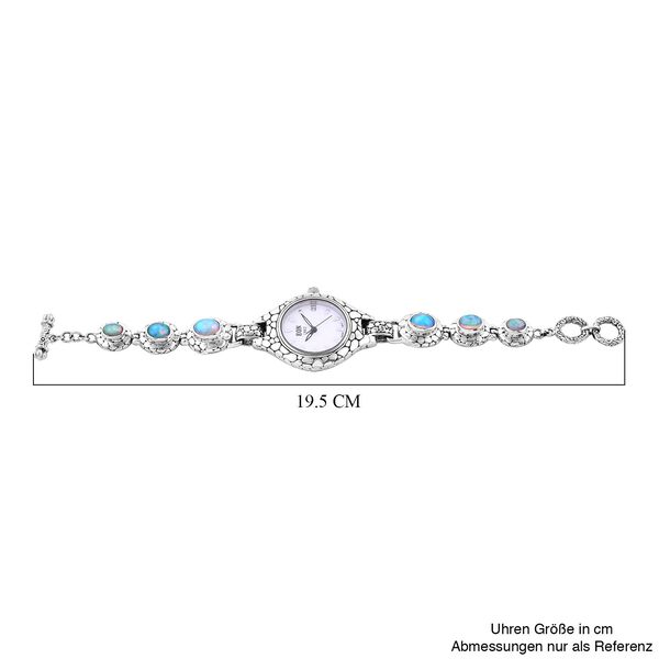 Royal Bali - Nat&uuml;rliches, &auml;thiopisches Welo Opal Armband ca. 19 cm 925 Silber image number 5