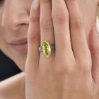 AAA Ouro Verde-Quarz Ring Edelstahl (Größe 17.00) ca. 4,17 ct image number 2