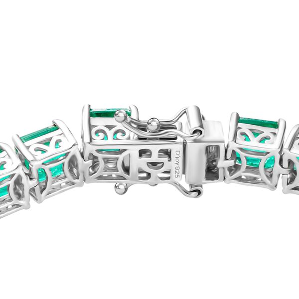 D'Joy Smaragd-Quarz Triplette Armband ca. 19 cm 925 Silber rhodiniert ca. 35,67 ct. image number 4