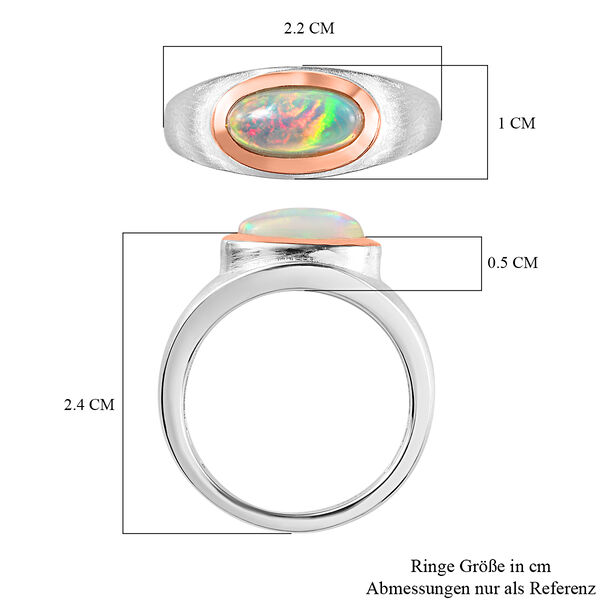 Nat&uuml;rlicher, &auml;thiopischer Welo Opal-Ring - 0,91 ct. image number 8