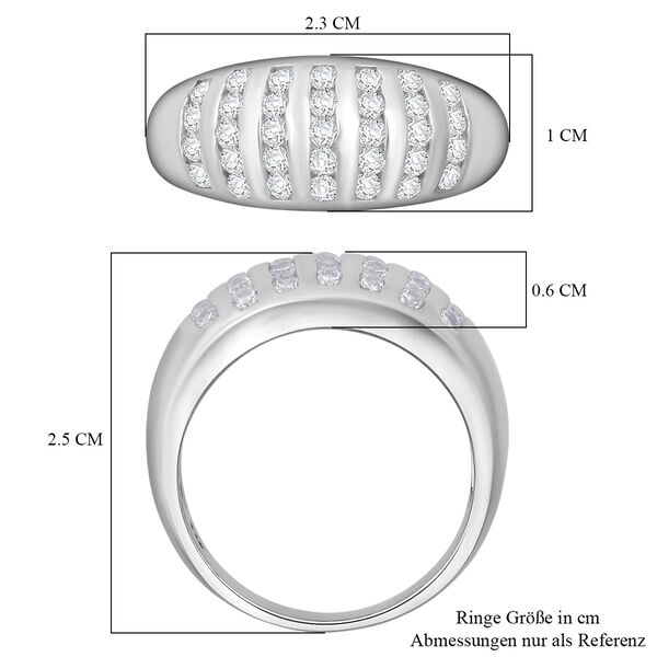 LUSTRO STELLA weißer Zirkonia Ring image number 6