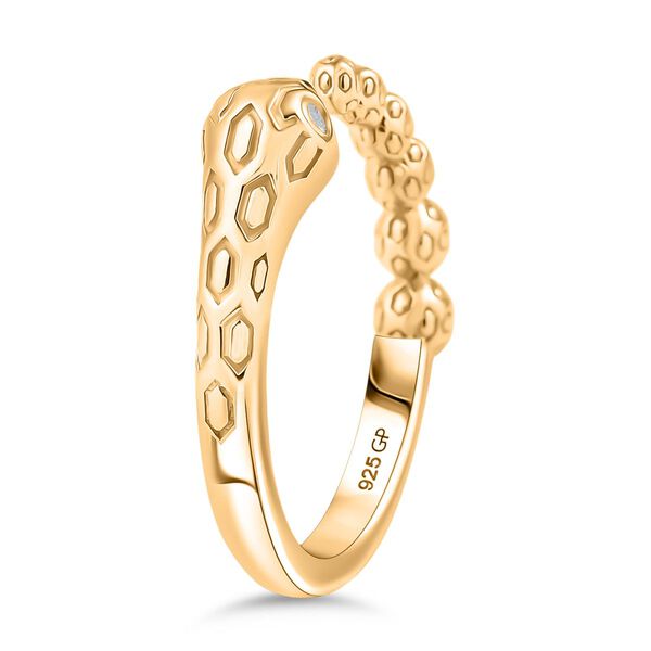 GP Trinofo Kollektion - Kanchanaburi blauer Saphir Schlangen-Ring mit Diamantakzenten image number 5