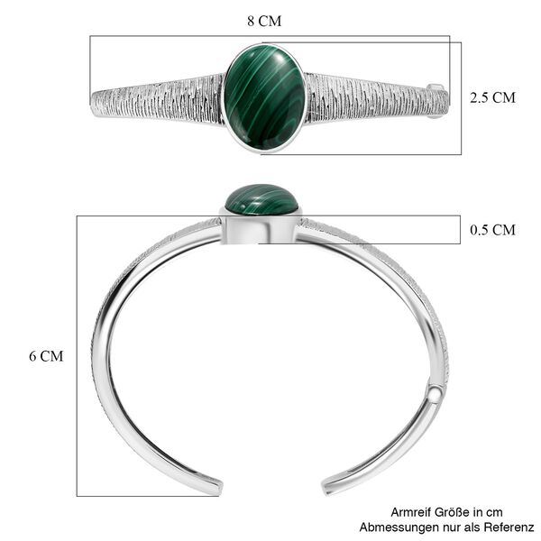 Malachit Armreif, 19 cm - 22,06 ct. image number 6