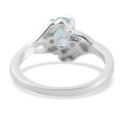Himmelblauer Topas und Zirkon Ring 925 Silber  ca. 1,02 ct image number 5