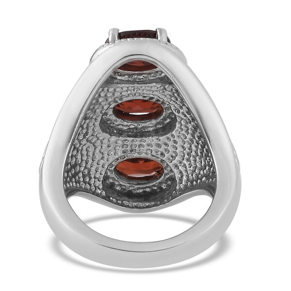 Roter Granat Ring Edelstahl  ca. 2,97 ct image number 5