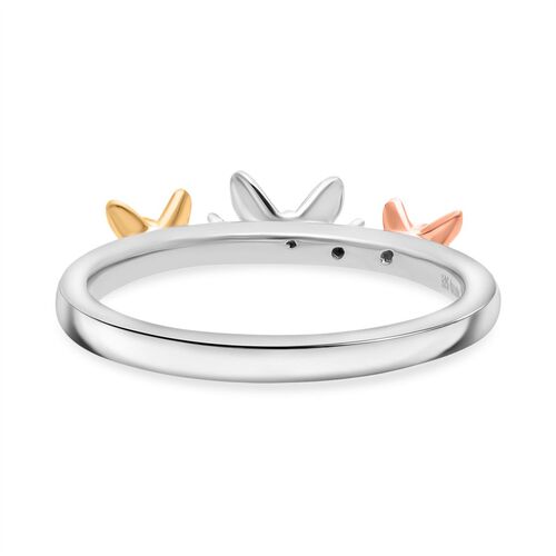 LUXURIANT SI-GH Labor Diamant dreifarbiger Ring image number 4