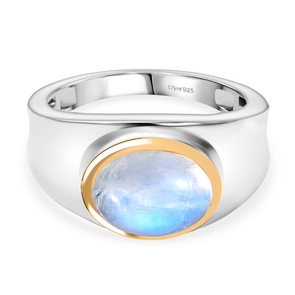 D'Joy AA Regenbogen Mondstein zweifarbiger Ring - 3,27 ct. image number 0