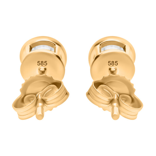 IGI zertifizierte VS Diamant Ohrringe in 585 Gold - 0,50 ct. image number 7