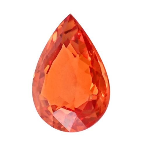 AAAA Sunset Sapphir Tropfen 8x6 1.50 ct image number 0