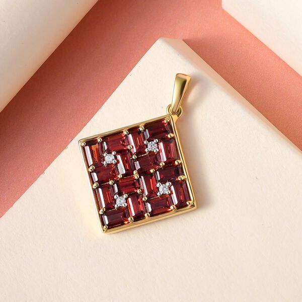 Natürlicher Mosambik Granat und Zirkon-Anhänger - 5,85 ct. image number 3