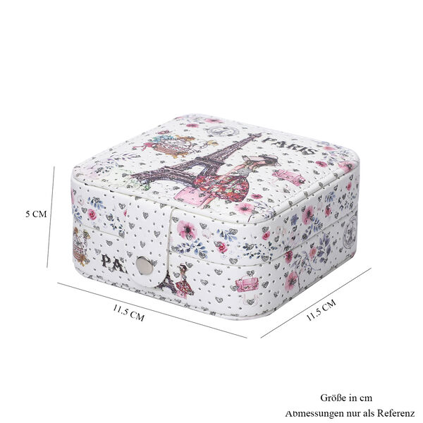 Digitaldruck Eiffelturm-Muster Schmuckkasten, Gr&ouml;&szlig;e 11,5x11,5x6 cm image number 7