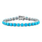 AA Sleeping Beauty Türkis Armband ca. 19 cm 925 Silber rhodiniert ca. 23.37 ct