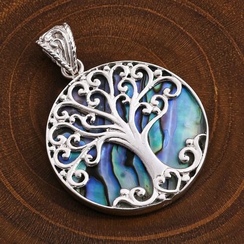 Royal Bali - Abalone Muschel Anhänger 925 Silber image number 1