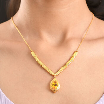 EVER TRUE Sphaleros Quarz Halskette ca. 50 cm Nickelfreies Messing ca. 3,91 ct.