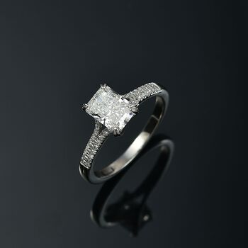 LUXURIANT IGI zertifizierter VS-EF Labor Diamant Ring in 950 Platin - 2 ct.