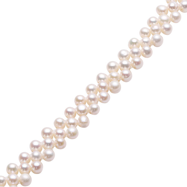 S&uuml;&szlig;wasserzuchtperlen-Armband, ca. 19 cm, Messing ca. 97,50 ct image number 3