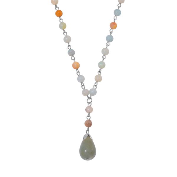 Mehrfarbiger Amazonit Halskette ca. 45 cm ca. 91.00 ct image number 2