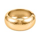 Breiter Armreif mit gehämmerter Textur, Messing, ca. 18 cm, ca. 70,00g