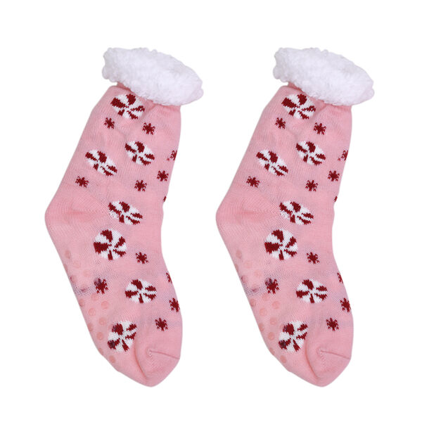 2er-Set W&auml;rmflasche mit Pl&uuml;schbezug, 2000ml und 1 Paar rutschfeste Haus Socken mit Sherpa Futter, Einheitsgr&ouml;&szlig;e 18x32 cm&nbsp; image number 2